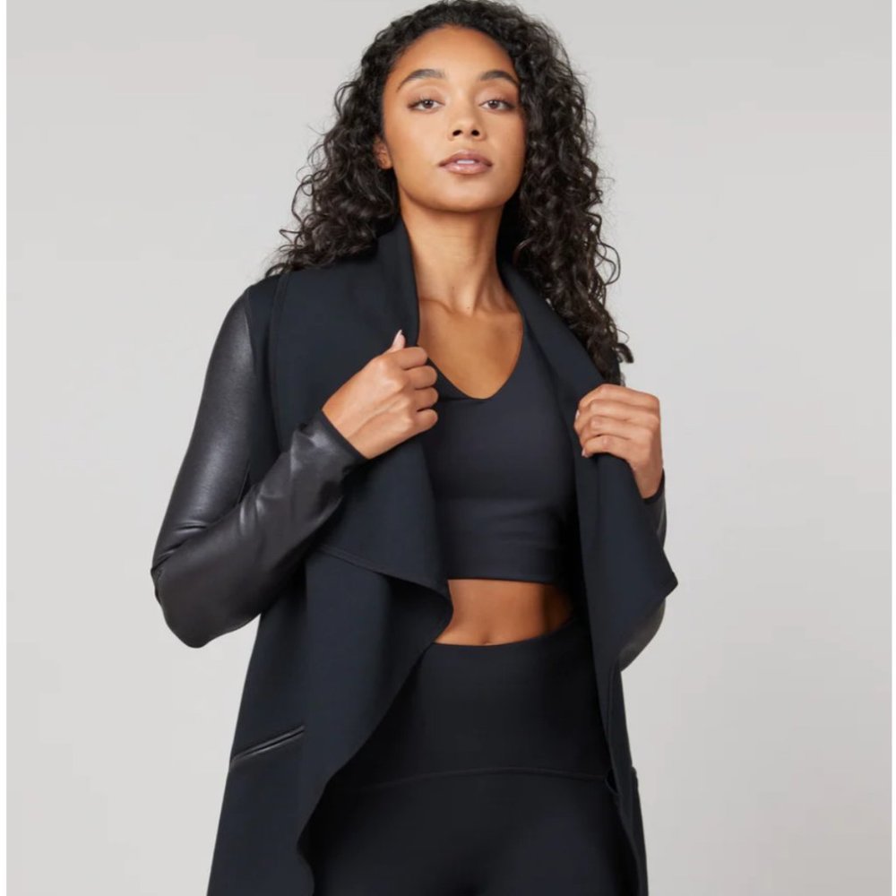 Spanx Drape Front Jacket EUC Women's Small
